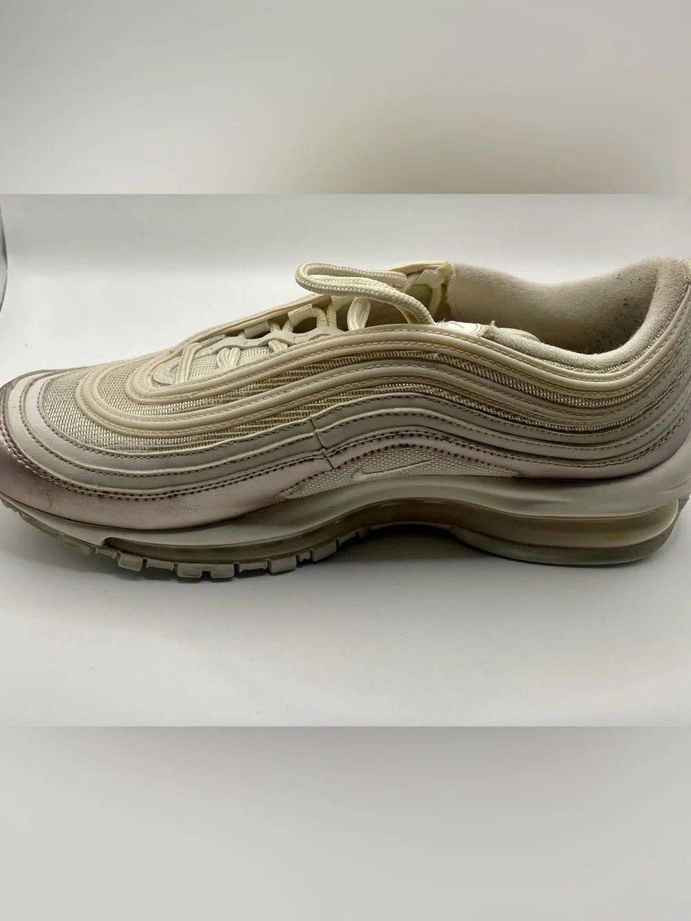(Size 7Y) Nike Air Max 97 Shoes “Desert Sand” 921733-013 * Beige*